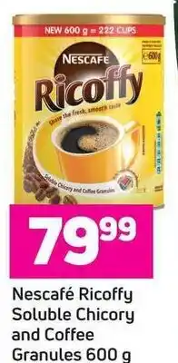 Game Nescafé Ricoffy Soluble Chicory and Coffee Granules 600 g offer
