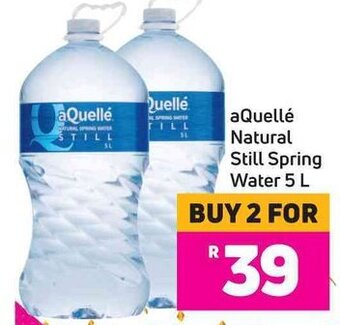 Game aQuellé Natural Still Spring Water 5 L offer