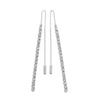K/dazzle drop earrings – silver