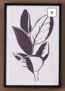 Framed leaf canvas 2.42m x 620mm
