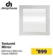 Builders Warehouse Design house textured mirror cream-600mm x 600mm offer