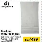 Builders Warehouse Design house blockout textured blinds offer