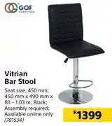 Builders Warehouse Gof vitrian bar stool offer