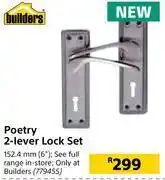Builders Warehouse Builders poetry 2 lever lock set offer