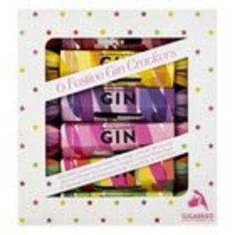 Sugarbird festive gin crackers 6 x 40ml