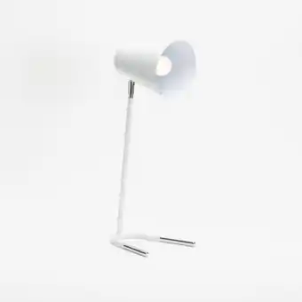 Decofurn Lamp table-v base white&silver-white arm & dome offer