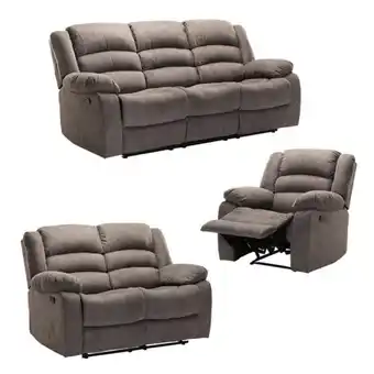 Decofurn 3 piece oli fabric recliner set offer