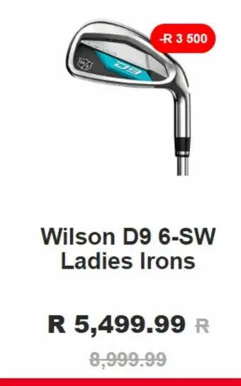 The Pro Shop Wilson d9 6-sw ladies irons offer