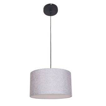 Hanging light-linen fabric pendant-grey