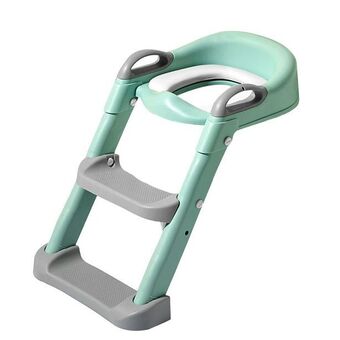 Foldable children potty training toilet seat ladder step