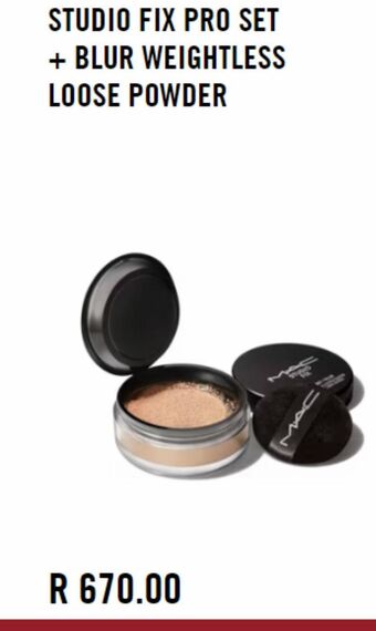 Studio fix pro set + blur weightless loose powder