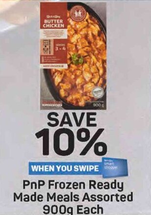 Pick n Pay PnP Frozen Ready Made Meals Assorted 900g Each offer