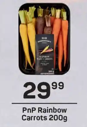 Pick n Pay PnP Rainbow Carrots 200g offer