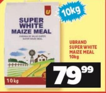 Usave UBRAND SUPER WHITE MAIZE MEAL 10kg offer