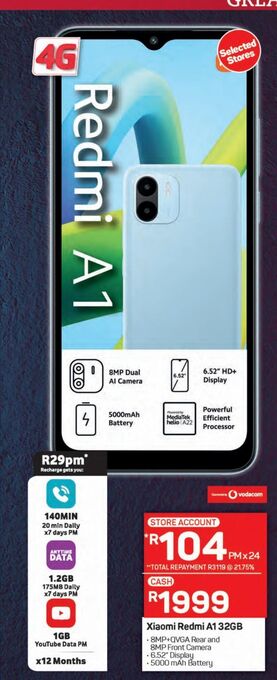 Pick n Pay Xiaomi redmi a1 32gb offer