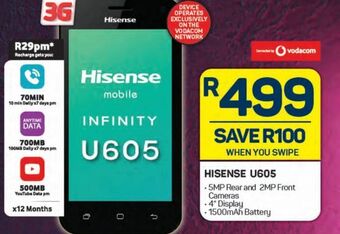 Pick n Pay Hisense u605 offer