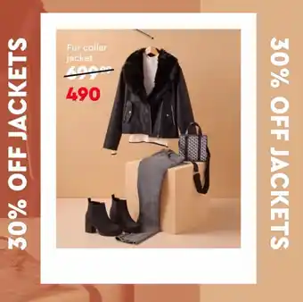 Edgars Fur collar jacket offer