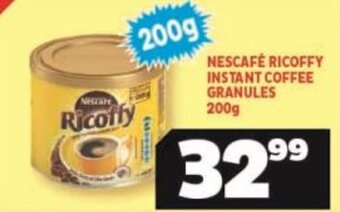 Usave NESCAFÉ RICOFFY INSTANT COFFEE GRANULES 200g offer