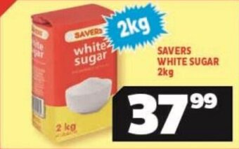 Usave SAVERS WHITE SUGAR 2kg offer