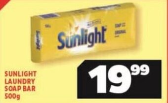 Usave SUNLIGHT LAUNDRY SOAP BAR 500g offer