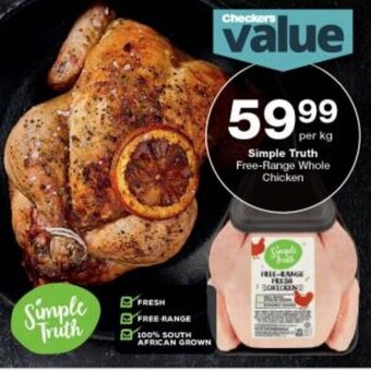 Checkers Simple Truth Free-Range Whole Chicken offer