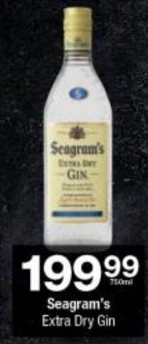 Checkers Seagram's Extra Dry Gin offer