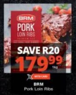 Checkers BRM Pork Loin Ribe offer