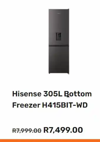 Tafelberg Furnishers Hisense 305l bottom freezer h415bit-wd offer