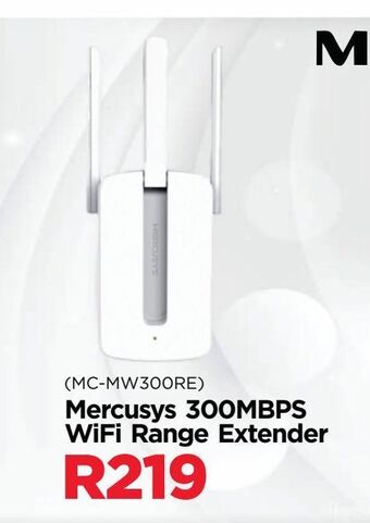 Matrix Warehouse Mercusys 300mbps wifi range extender offer