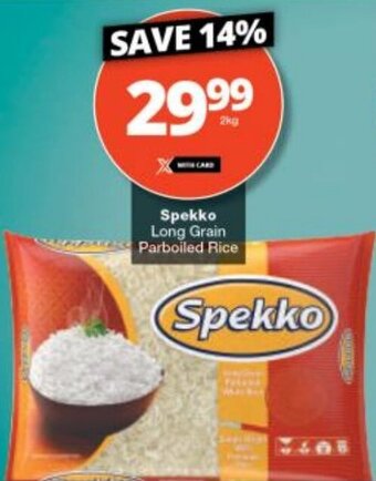 Checkers Spekko Long Grain Parboiled Rice offer