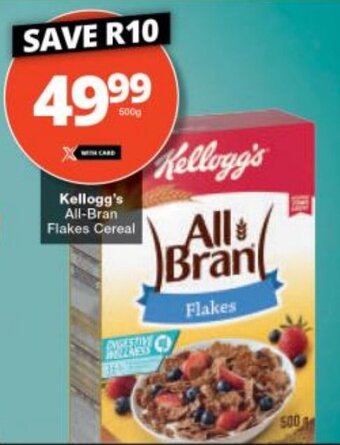 Checkers Kellogg's All-Bran Flakes Cereal offer