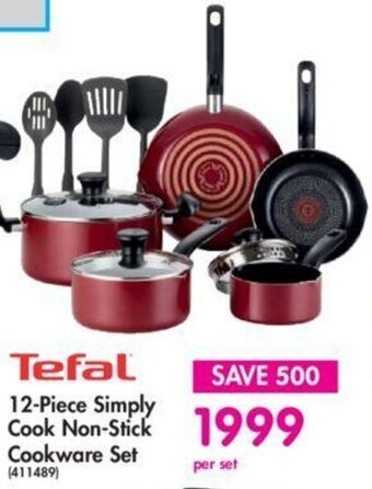 Tefal 12-Piece Simply Cook Non-Stick Cookware Set
