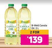 Game B-well canola oil-for 2 x 2l offer