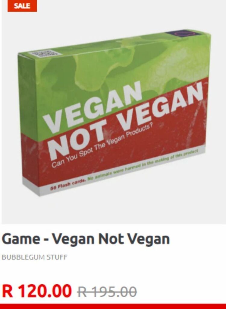 Game vegan not vegan offer at Big Blue