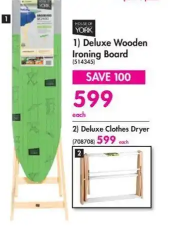 Makro Deluxe Wooden Ironing Board offer