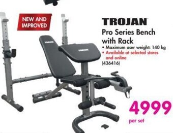 Makro TROJAN Pro Series Bench with Rack offer