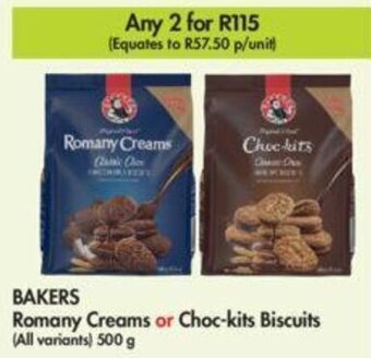 Makro BAKERS Romany Creams or Choc-kits Biscuits offer