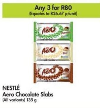 Makro NESTLÉ Aero Chocolate Slabs offer