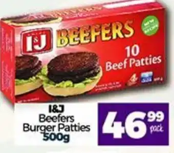 Beefers Burger Patties 500g