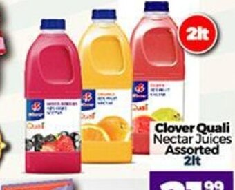 Take 'n Pay Clover Quali Nectar Juices Assorted 2lt offer