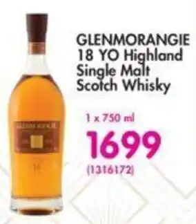 Makro GLENMORANGIE 18 YO Highland Single Malt Scotch Whisky offer