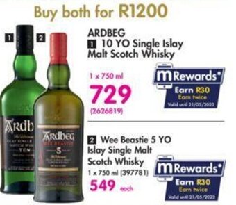 Makro ARDBEG 10 YO Single Islay Malt Scotch Whisky offer
