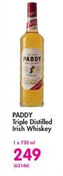 Makro PADDY Triple Distilled Irish Whiskey offer