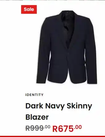 Dark navy skinny blazer