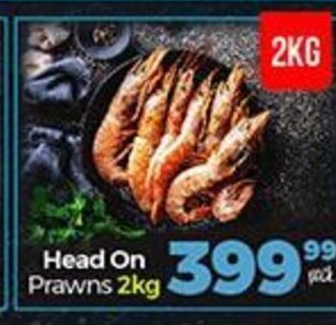 Take 'n Pay Head On Prawns 2kg offer