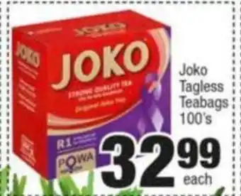 Joko Tagless Taebags 100's