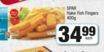 Spar Spar Hake Fish Fingers 400g offer