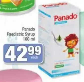 Spar Panado Peadiatric Syrup 100ml offer