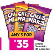 Game Willards cheas naks assorted-for any 3 x 135g offer
