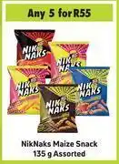 Game Nik naks maize snack assorted-for 5 x 135g offer